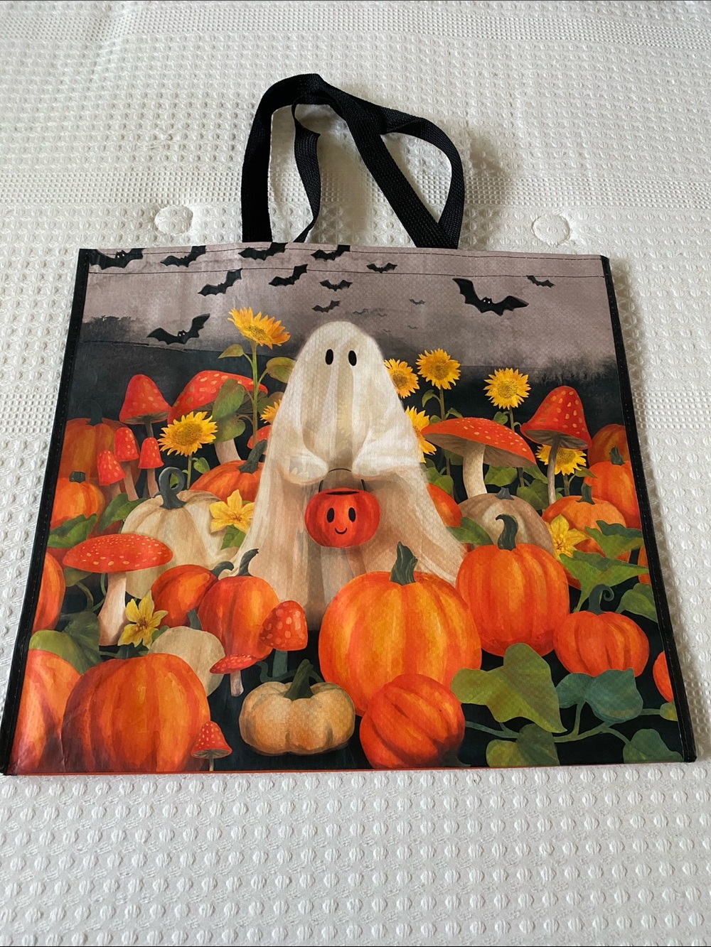 Halloween Pumpkin Ghost Reusable Marshall’s Tote Bag
